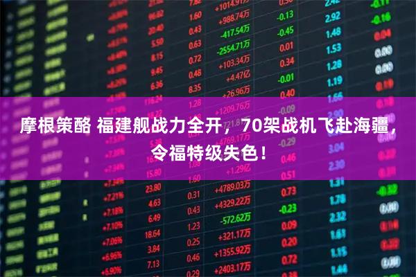 摩根策酪 福建舰战力全开,70架战机飞赴海疆,令福特级失色!