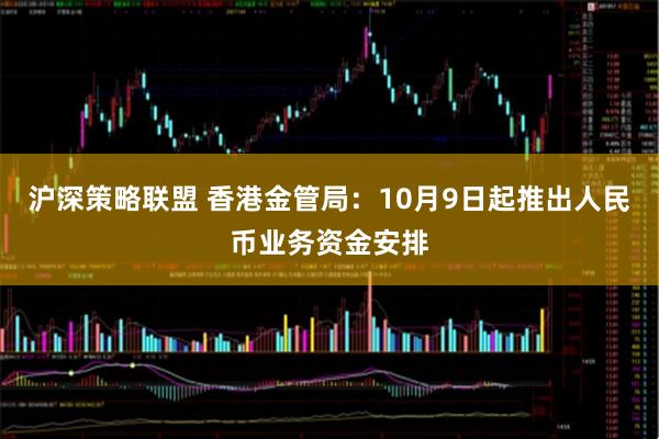 沪深策略联盟 香港金管局:10月9日起推出人民币业务资金安排